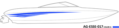 AG-ESSE-017 - Essential Series 1 Color Vinyl Boat Graphics Kit