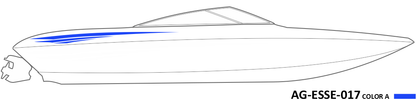 AG-ESSE-017 - Essential Series 1 Color Vinyl Boat Graphics Kit