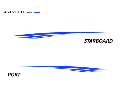 AG-ESSE-017 - Essential Series 1 Color Vinyl Boat Graphics Kit