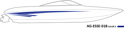 AG-ESSE-018 - Essential Series 1 Color Vinyl Boat Graphics Kit