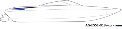 AG-ESSE-018 - Essential Series 1 Color Vinyl Boat Graphics Kit