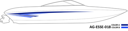 AG-ESSE-018 - Essential Series 2 Color Vinyl Boat Graphics Kit