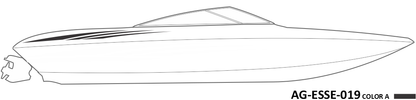 AG-ESSE-019 - Essential Series 1 Color Vinyl Boat Graphics Kit