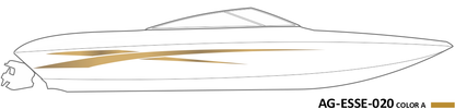 AG-ESSE-020 - Essential Series 1 Color Vinyl Boat Graphics Kit