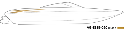 AG-ESSE-020 - Essential Series 1 Color Vinyl Boat Graphics Kit