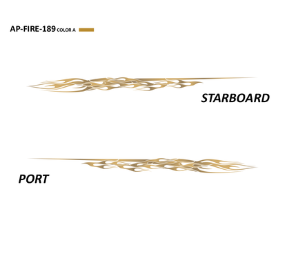 AP-FIRE-189 - Firestorm Series 1 Color Vinyl Boat Graphics Kit