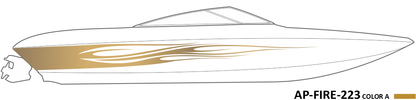 AP-FIRE-223 - Firestorm Series 1 Color Vinyl Boat Graphics Kit