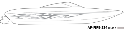 AP-FIRE-224 - Firestorm Series 1 Color Vinyl Boat Graphics Kit