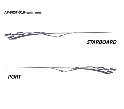 AP-FRST-018 - Freestyle Series 1 Color Vinyl Boat Graphics Kit