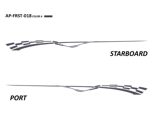 AP-FRST-018 - Freestyle Series 1 Color Vinyl Boat Graphics Kit