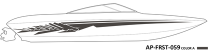AP-FRST-059 - Freestyle Series 1 Color Vinyl Boat Graphics Kit