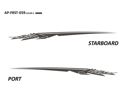 AP-FRST-059 - Freestyle Series 1 Color Vinyl Boat Graphics Kit