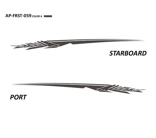 AP-FRST-059 - Freestyle Series 1 Color Vinyl Boat Graphics Kit