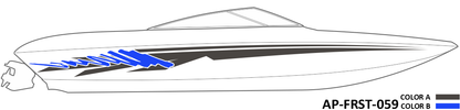 AP-FRST-059 - Freestyle Series 2 Color Vinyl Boat Graphics Kit