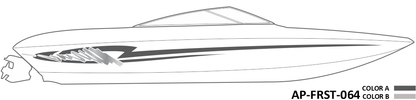 AP-FRST-064 - Freestyle Series 2 Color Vinyl Boat Graphics Kit