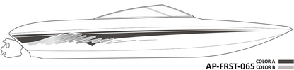 AP-FRST-065 - Freestyle Series 2 Color Vinyl Boat Graphics Kit