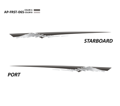 AP-FRST-065 - Freestyle Series 2 Color Vinyl Boat Graphics Kit