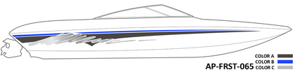 AP-FRST-065 - Freestyle Series 3 Color Vinyl Boat Graphics Kit