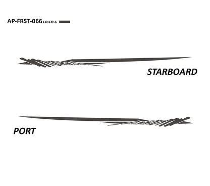 AP-FRST-066 - Freestyle Series 1 Color Vinyl Boat Graphics Kit