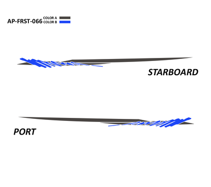 AP-FRST-066 - Freestyle Series 2 Color Vinyl Boat Graphics Kit