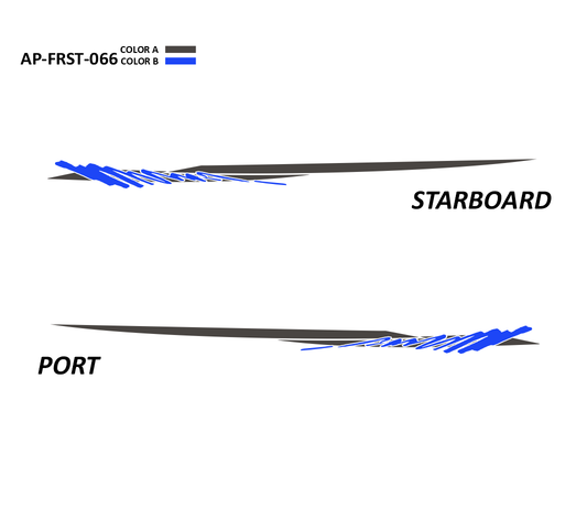AP-FRST-066 - Freestyle Series 2 Color Vinyl Boat Graphics Kit