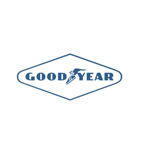 G00DYEAR Sponsor Decal White - Two Sizes Available