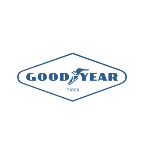 G00DYEAR Tires Sponsor Decal White - Two Sizes Available