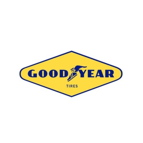 G00DYEAR Tires Sponsor Decal Yellow - Two Sizes Available