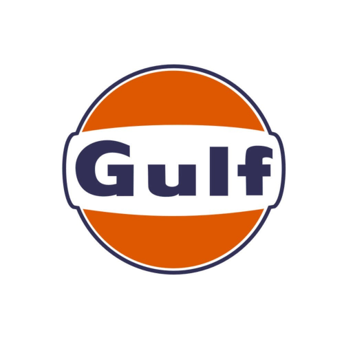 GULF Oil Sponsor Decal - Three Sizes Available