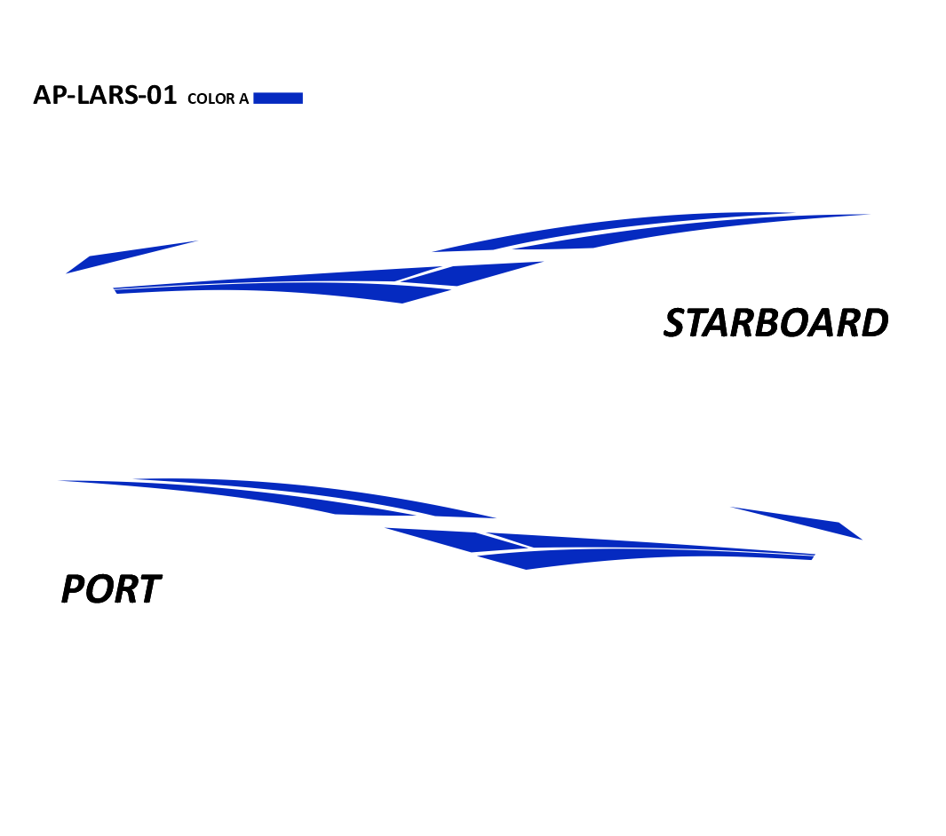 AP-LARS-01 - Larson Series 1 Color Vinyl Boat Graphics Kit