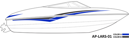AP-LARS-01 - Larson Series 2 Color Vinyl Boat Graphics Kit
