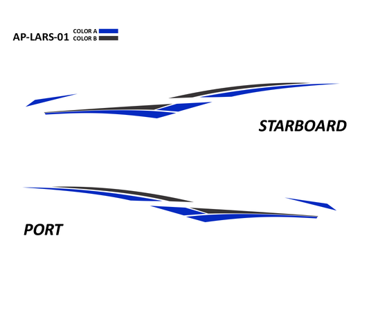 AP-LARS-01 - Larson Series 2 Color Vinyl Boat Graphics Kit