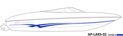 AP-LARS-02 - Larson Series 1 Color Vinyl Boat Graphics Kit