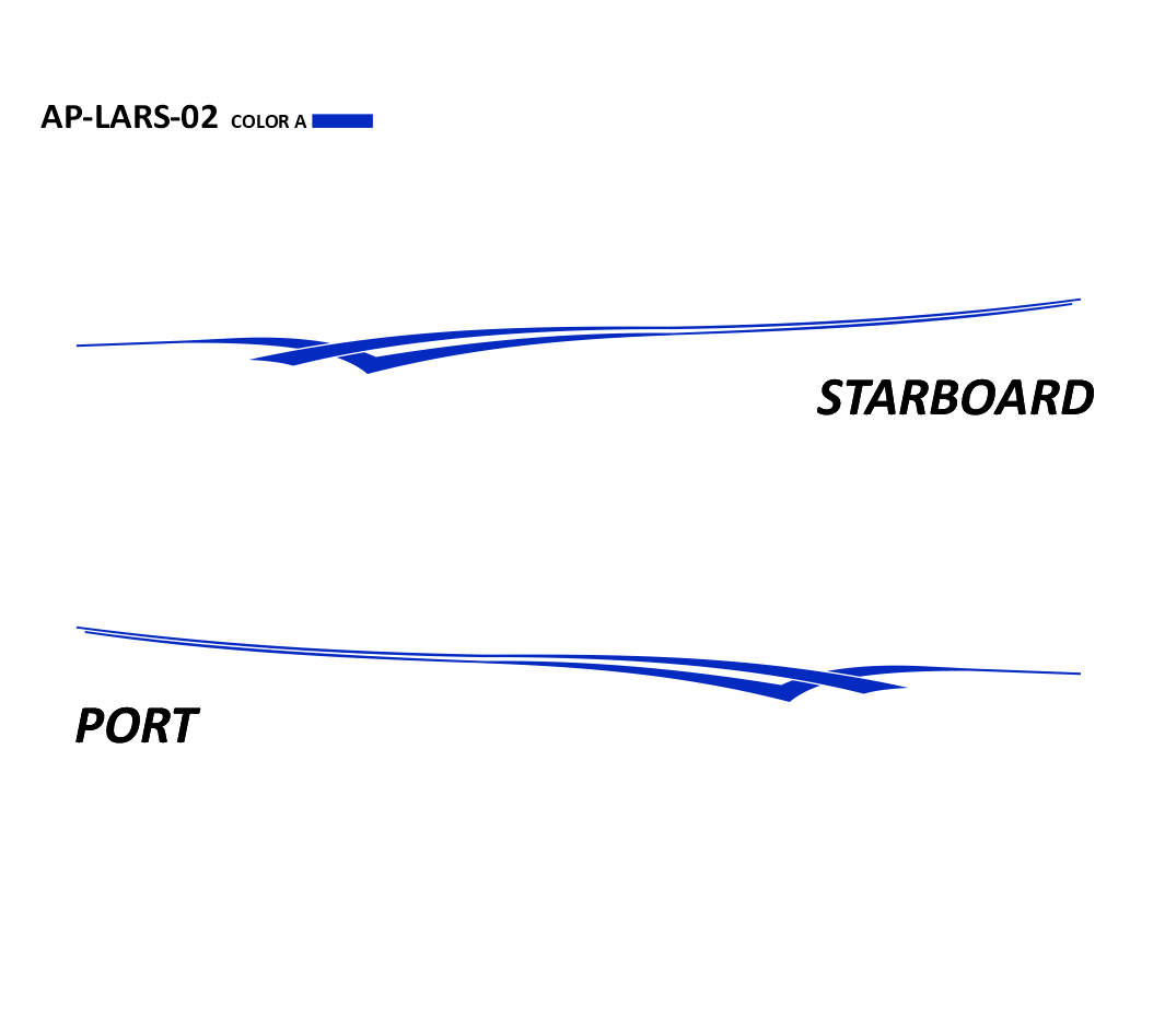 AP-LARS-02 - Larson Series 1 Color Vinyl Boat Graphics Kit