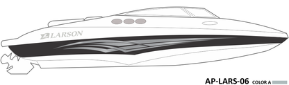 AP-LARS-06 - Larson Series 1 Color Vinyl Boat Graphics Kit