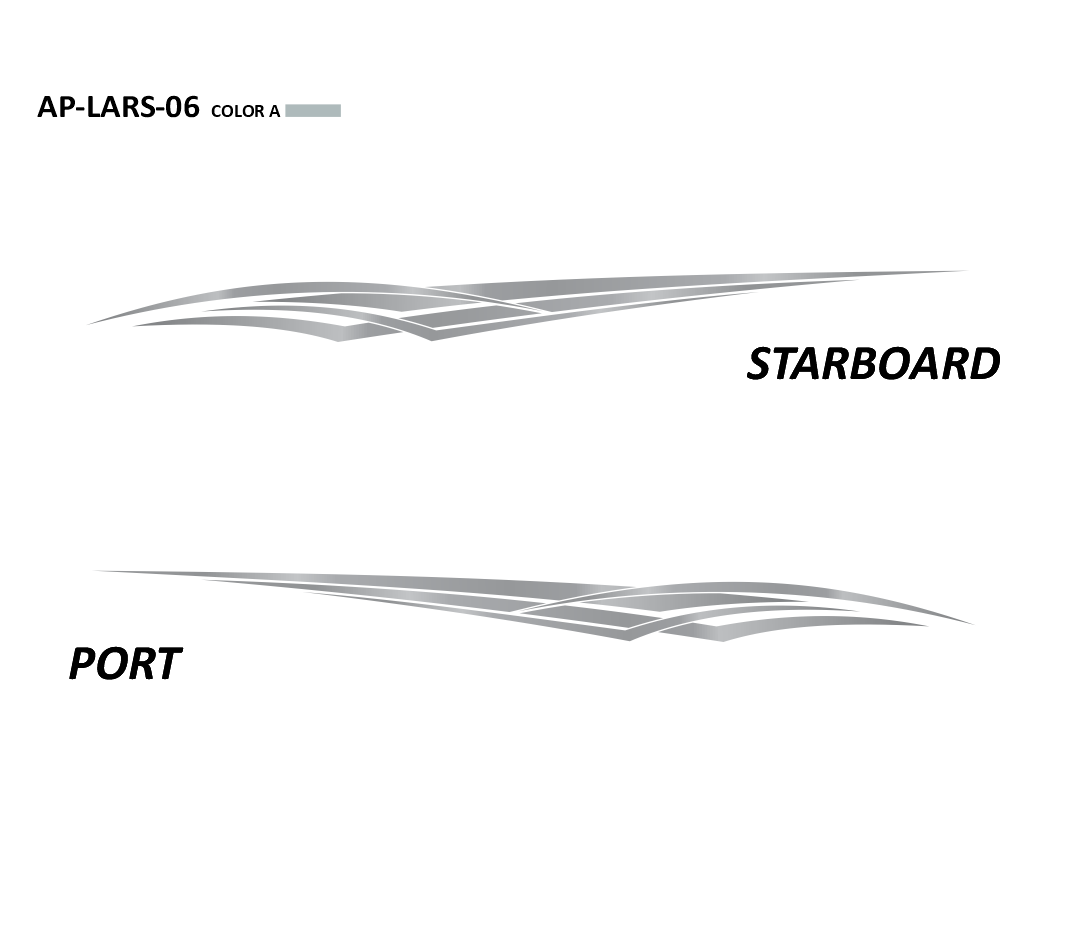 AP-LARS-06 - Larson Series 1 Color Vinyl Boat Graphics Kit