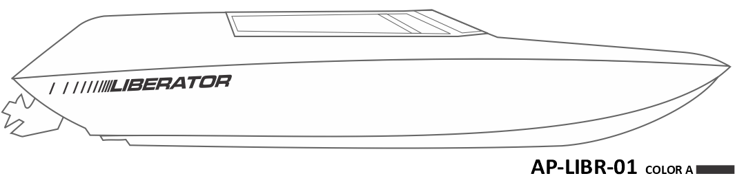AP-LIBR-01 - Four Winns Series Liberator 1 Color Vinyl Boat Graphic Kit
