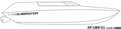 AP-LIBR-01 - Four Winns Series Liberator 1 Color Vinyl Boat Graphic Kit