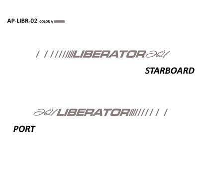 AP-LIBR-02 - Four Winns Series Liberator 1 Color Vinyl Boat Graphic Kit