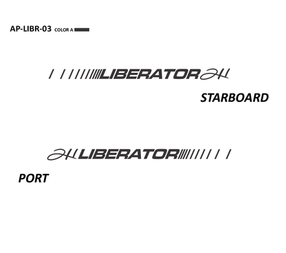 AP-LIBR-03 - Four Winns Series Liberator 1 Color Vinyl Boat Graphic Kit