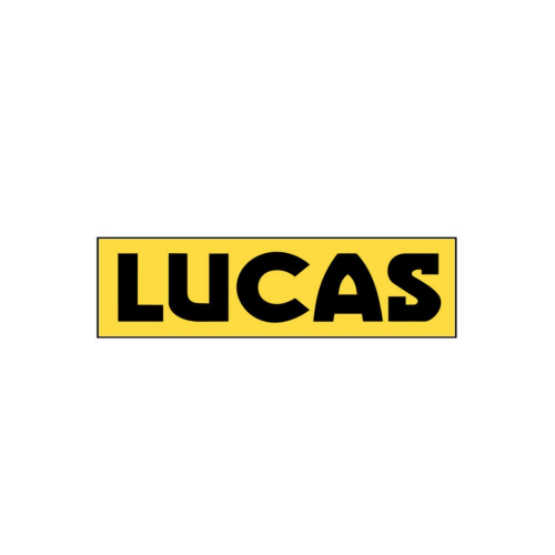 Lucas Sponsor Decal Yellow - 8 Inches x 2.25 Inches