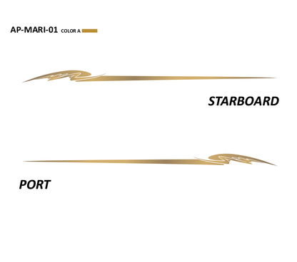AP-MARI-01 - Mariah Series 1 Color Vinyl Boat Graphics Kit