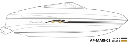 AP-MARI-01 - Mariah Series 2 Color Vinyl Boat Graphics Kit