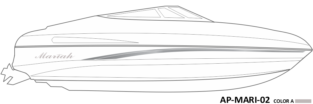 AP-MARI-02 - Mariah Series 1 Color Vinyl Boat Graphics Kit