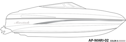 AP-MARI-02 - Mariah Series 1 Color Vinyl Boat Graphics Kit
