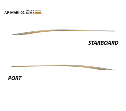 AP-MARI-02 - Mariah Series 2 Color Vinyl Boat Graphics Kit