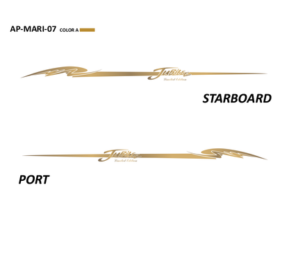 AP-MARI-07 - Mariah Series Jubilee Limited Edition 1 Color Vinyl Boat Graphics Kit