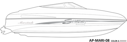AP-MARI-08 - Mariah Series Shabah Limited Edition 1 Color Vinyl Boat Graphics Kit