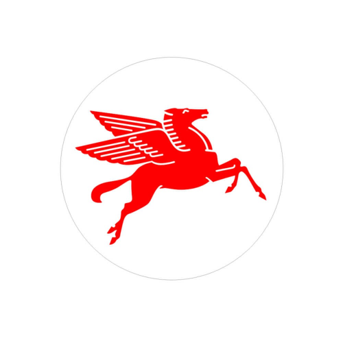 MOBIL Pegasus Sponsor Decal - Two Sizes Available