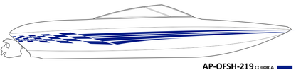 AP-OFSH-219 - Offshore Series 1 Color Vinyl Boat Graphics Kit